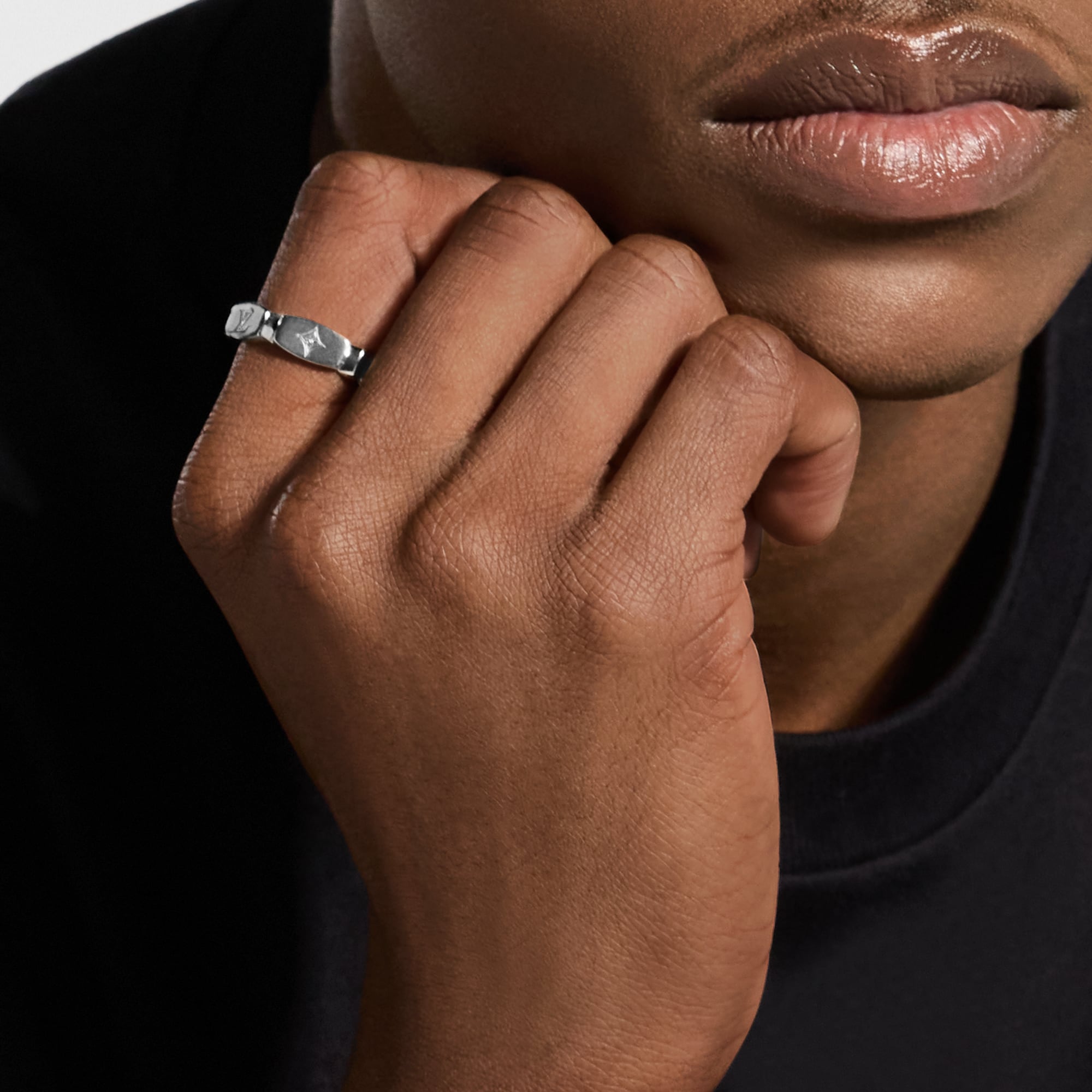 LV Monogram Lovers Ring S00 - Men - Fashion Jewelry | LOUIS VUITTON ®